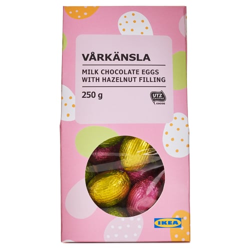 VÅRKÄNSLA Milk chocolate eggs, with hazelnut filling UTZ certified, 9