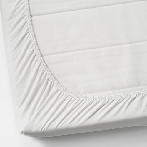 VÅRVIAL fitted sheet for twin daybed, white, Twin IKEA
