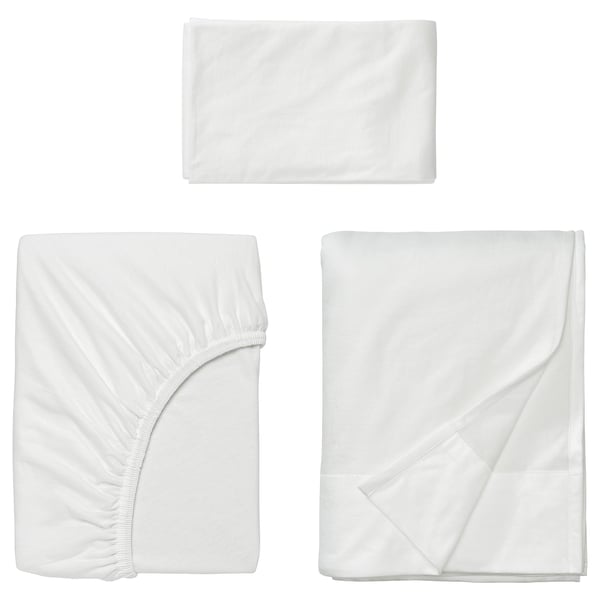 VÅRVIAL Sheet set, white, Twin X-long