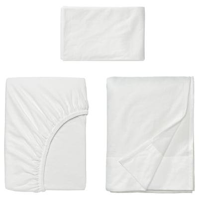 VÅRVIAL Sheet set, white, Twin X-long