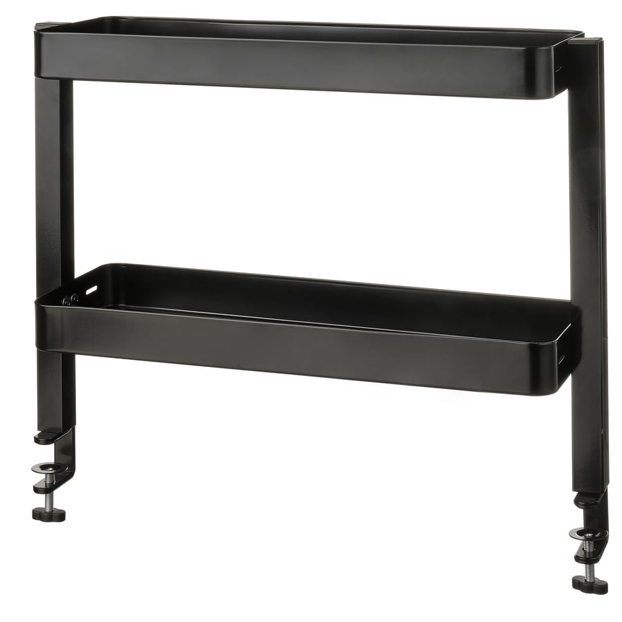 VATTENKAR desktop shelf, black, 19 ¼x6" IKEA