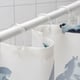 VATTENSJÖN shower curtain, white blue/fish, 71x71" - IKEA US