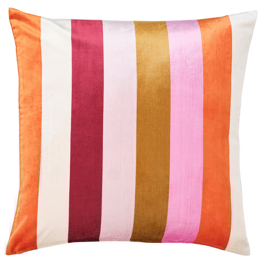 Cushion cover, pink/stripe,