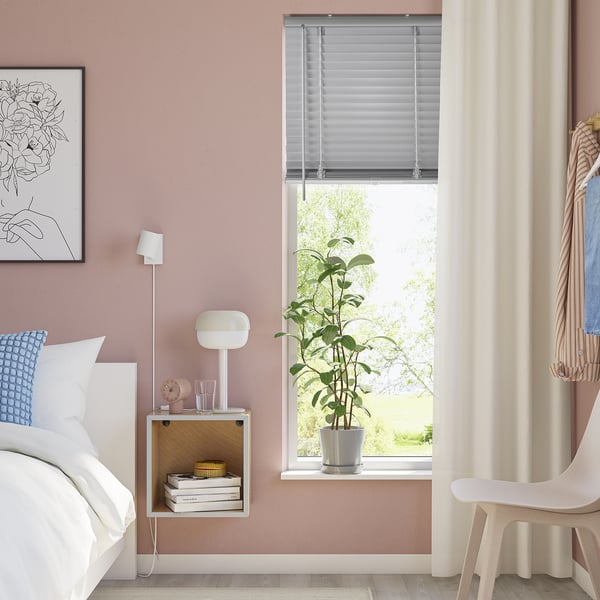 VECKLARFLY Venetian blind, aluminum, 27x61 "