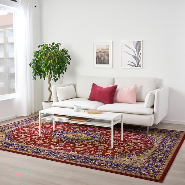 VEDBÄK Rug, low pile, multicolor, 6'7"x9'10" IKEA
