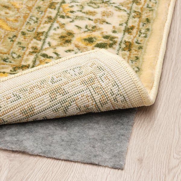 VEDBÄK Rug, low pile, yellow/green, 5'7"x7'7" IKEA