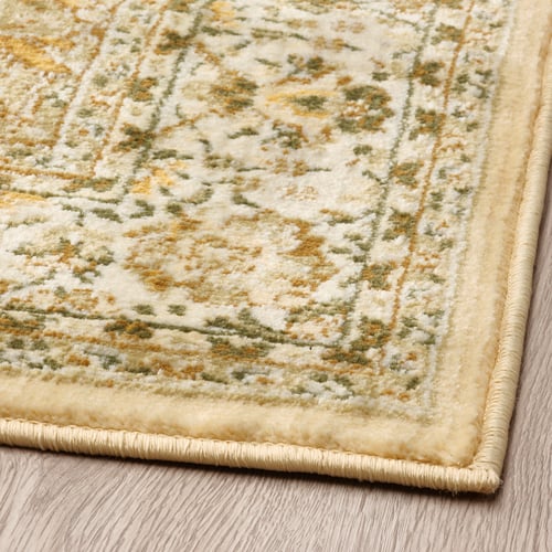 VEDBÄK Rug, low pile, yellow/green, 5'7"x7'7" IKEA