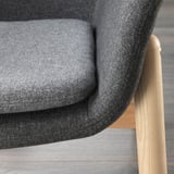 VEDBO High back armchair, Gunnared dark gray