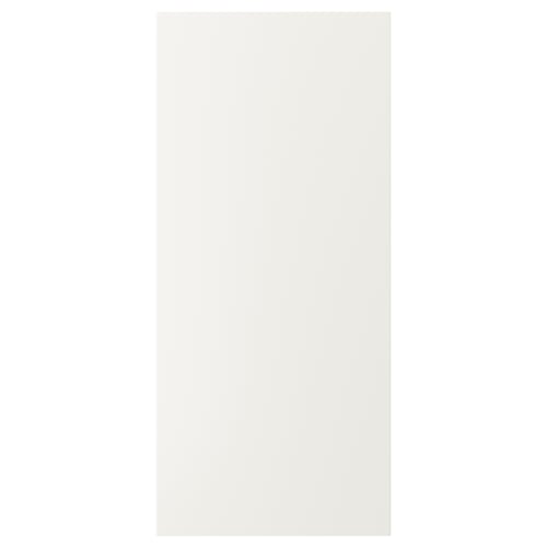 Ikea VEDDINGE white kitchen cabinet doors, lacquered modern design, smooth-stainless fiberboard.