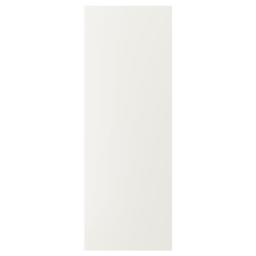 VEDDINGE white kitchen cabinet - sleek, modern design, smooth finish, rectangular shape, made of fiberboard with polyurethane and acrylic paint.