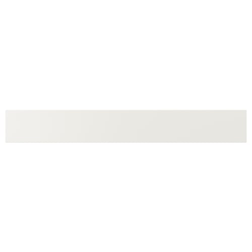 Ikea VEDDINGE white kitchen front panel, fibreboard, smooth surface, rectangle.