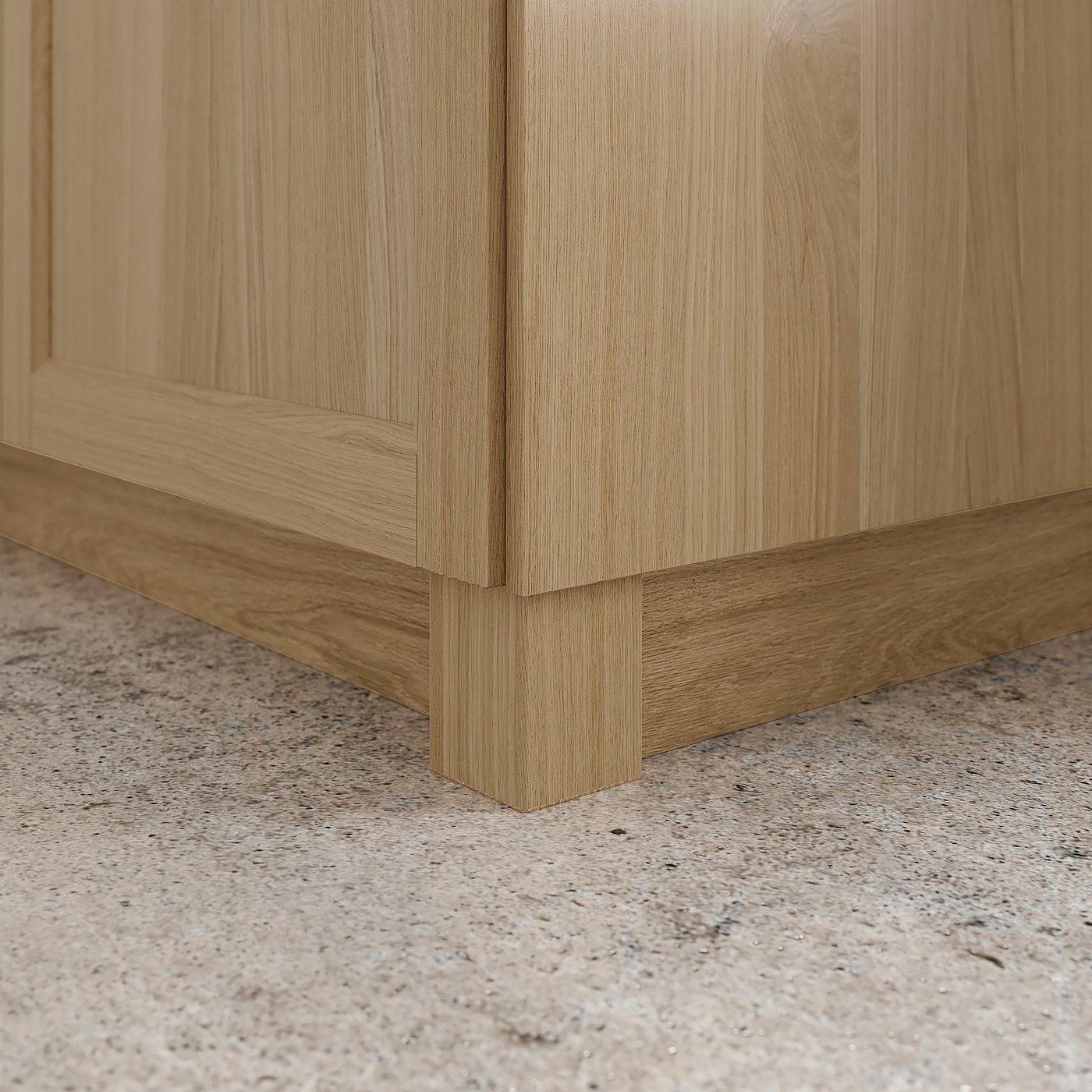 VEDHAMN toekick, oak effect, 84x41/2