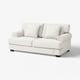 VENNGARN white sofa: plush, rolled arms, soft fabric, spacious, comfortable.