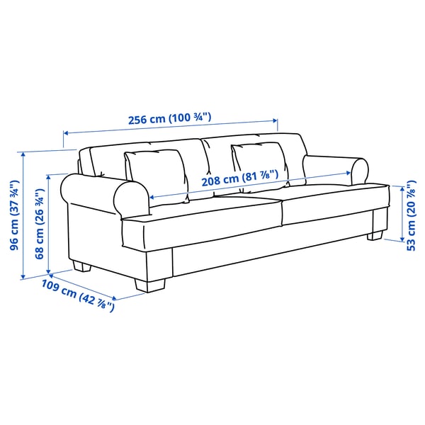 VENNGARN Sofa, Johanneshov brown-beige