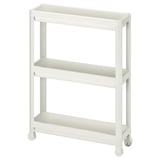 VESKEN Cart, white, 21 1/4x7 1/8x28 "