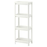 VESKEN Shelf unit, white, 14 1/2x9 1/8x39 5/8 "