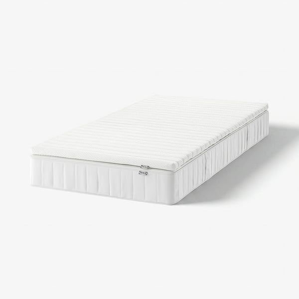 VESTERÖY Mattress and mattress pad, firm white/Nisseholm white, Twin