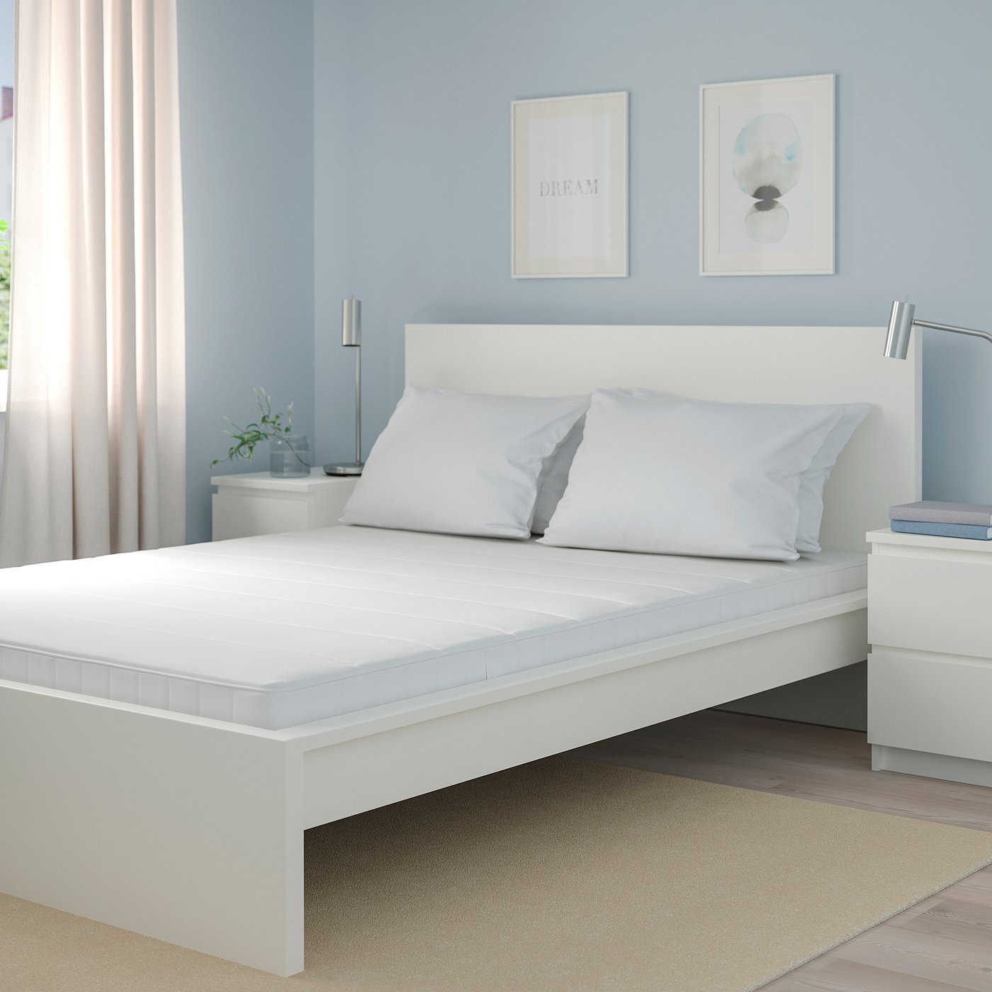 VESTERÖY pocket spring mattress, firm/white, Full - IKEA