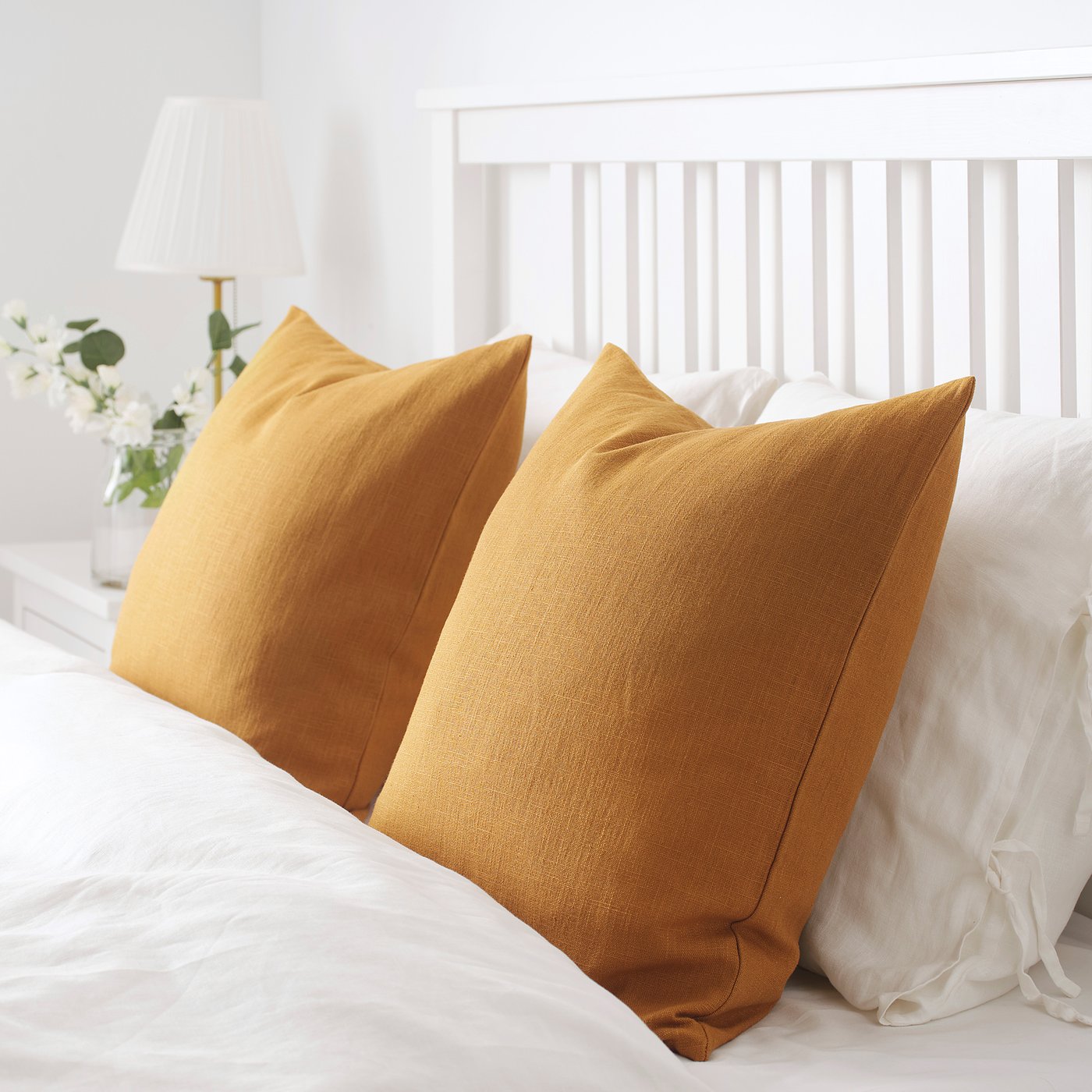 ikea yellow pillow