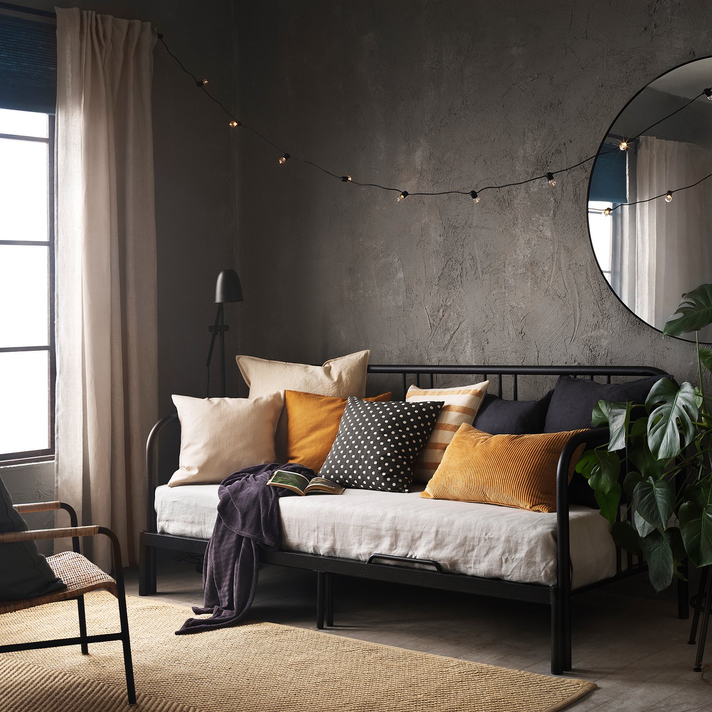 ikea throws and cushions