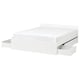 Option: VIHALS Bed frame with 4 storage boxes, white/Luröy, Full/Double