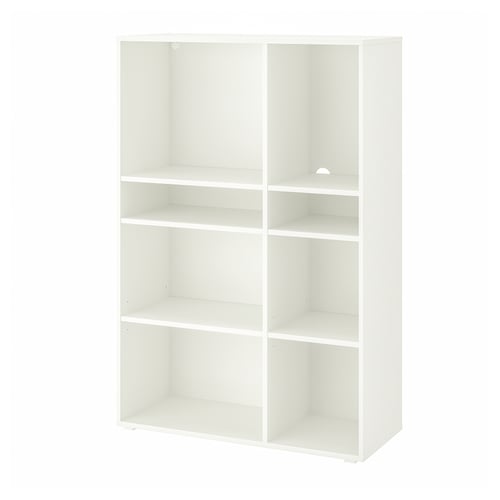 VIHALS Shelving unit with 6 shelves - white 37 3/8x14 5/8x55 1/8 "
