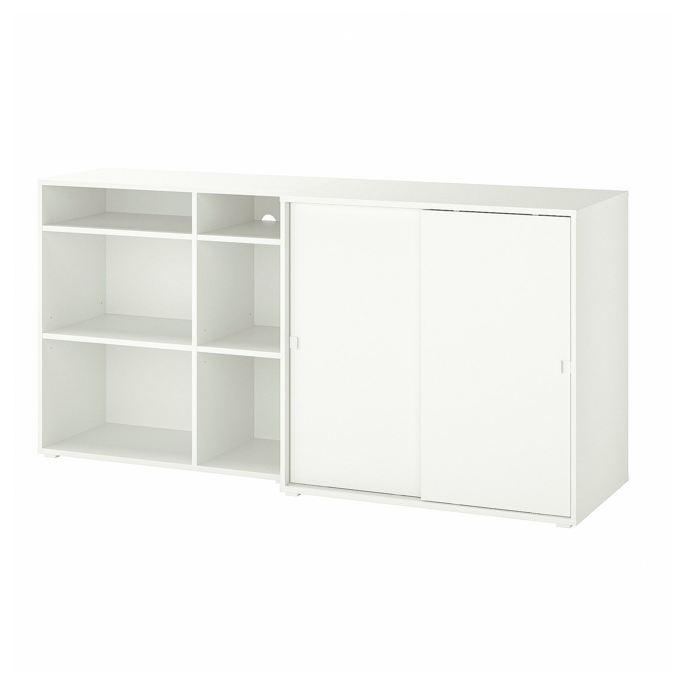 VIHALS storage combination, white, 743/4x181/2x353/8