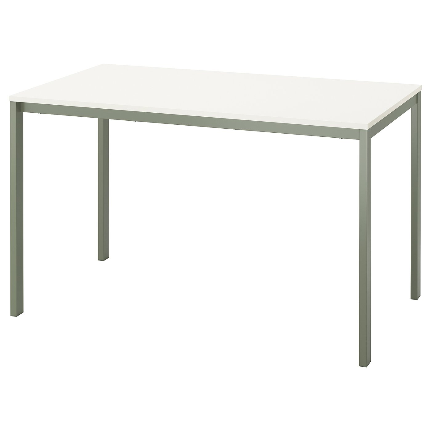VIHALS table, white/green, 491/4x291/8