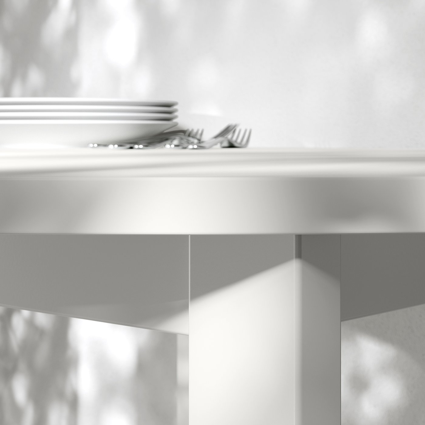 Table, white/white 4