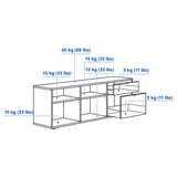 VIHALS TV/storage combination, white, 108 1/4x14 5/8x55 1/8 "