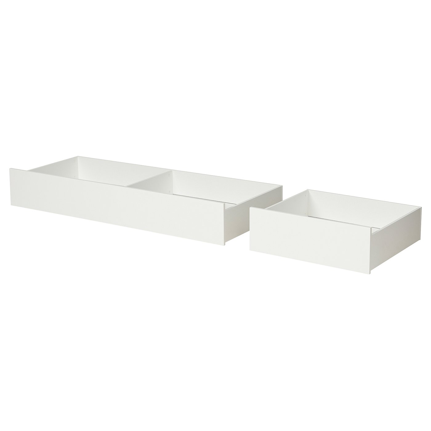 Underbed Storage Box, Set Of 2, White