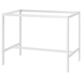 White VIHALS table frame, modern minimalist design, made of steel.
