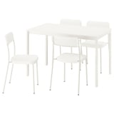 VIHALS / VIHALS Table and 4 chairs, white/white, 33 1/8/47 1/4x29 1/8 "