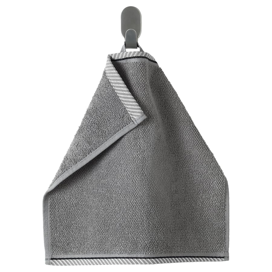 VIKFJÄRD Washcloth, gray12x12 "
