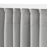 VILBORG Room darkening curtains, 1 pair, gray, 57x84 "