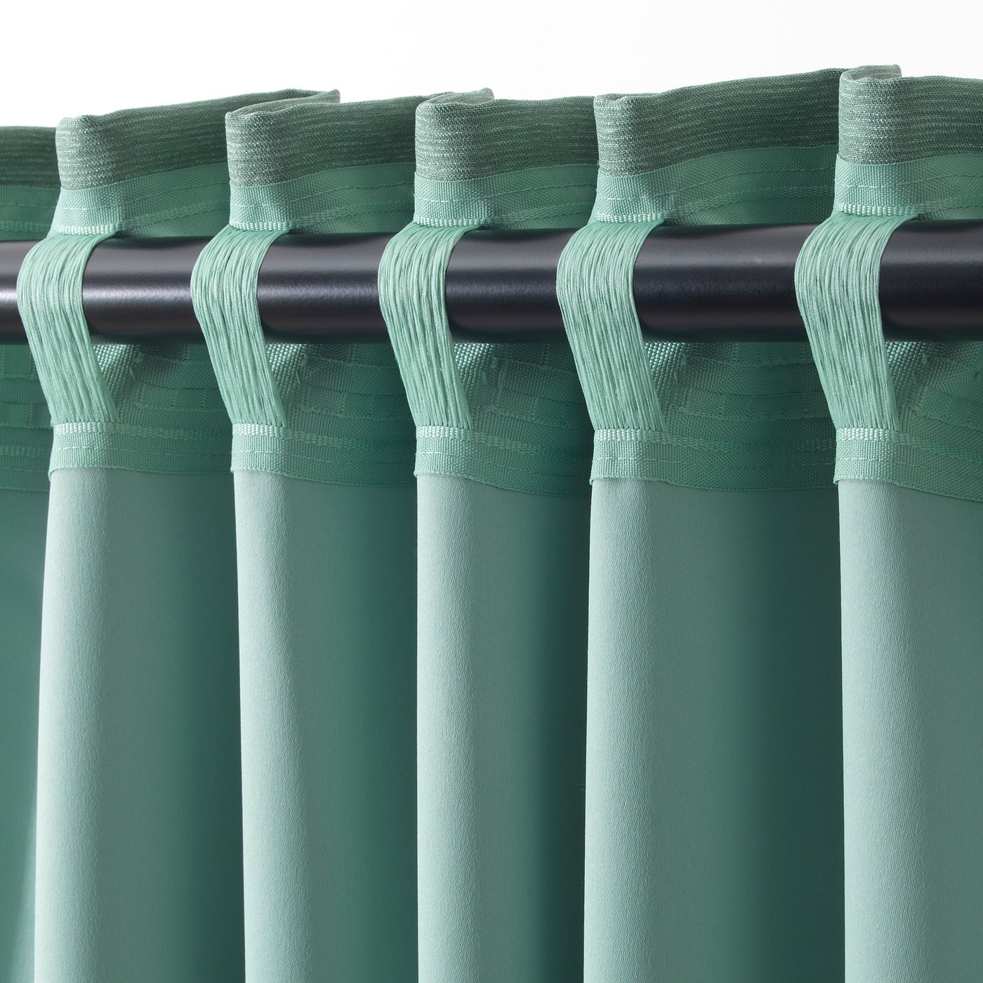 Vilborg Room Darkening Curtains 1 Pair Green Ikea