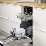 VILLKORLIG Built-in dishwasher, Stainless steel, 18 "