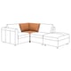 VIMLE Corner section, Grann/Bomstad golden brown
