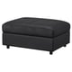 VIMLE Ottoman with storage, Grann/Bomstad black
