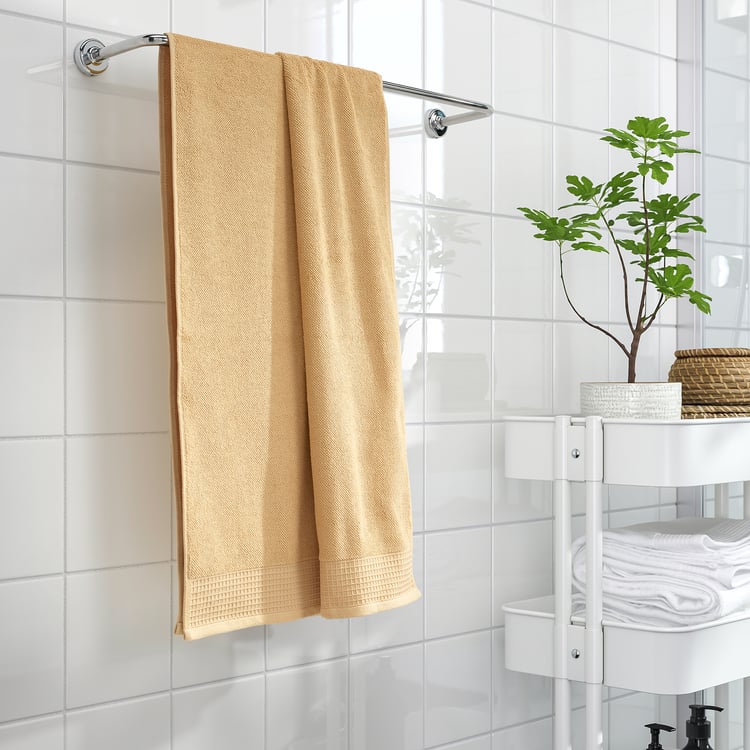 VINARN bath towel, light yellow, 28x55" IKEA