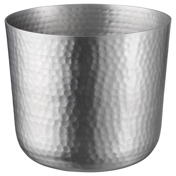 VINDFLÄKT Plant pot, silver color, 6 "