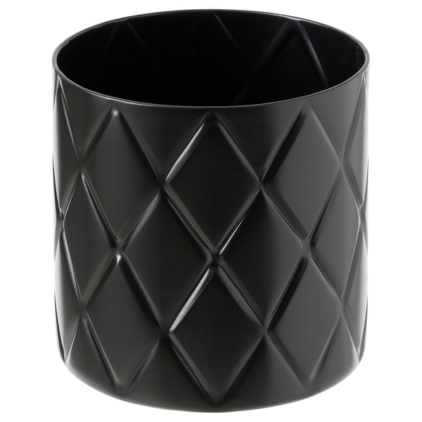 VINDFLÄKT Vase, black, 4 "
