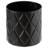 VINDFLÄKT Vase, black, 4 "