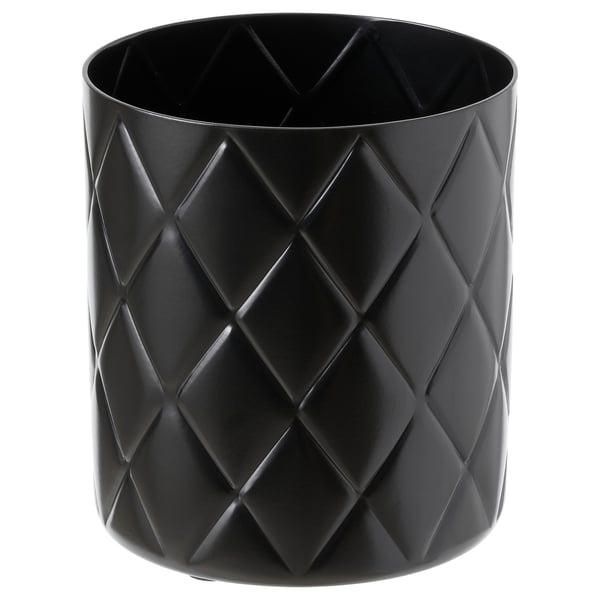 VINDFLÄKT Vase, black, 5 "