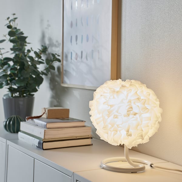 Versnellen Passief account VINDKAST Table lamp, white, 10" - IKEA