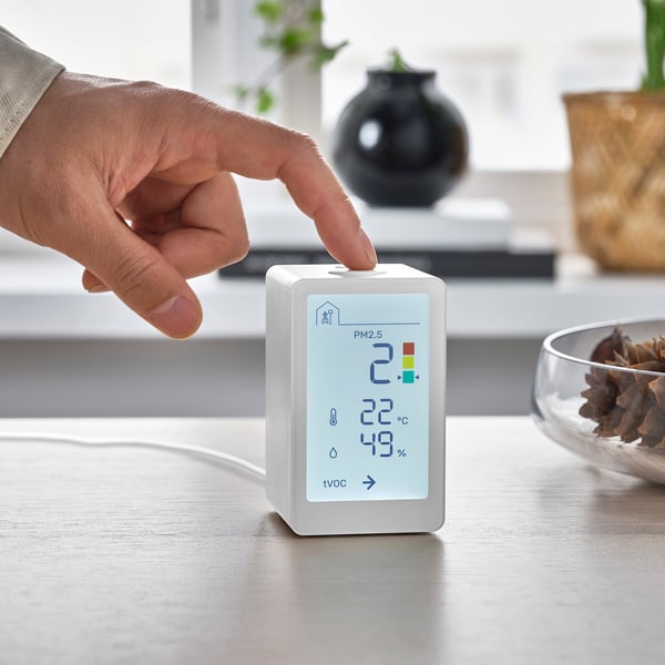 Indoor 86 size temperature humidity sensor with smart alarm