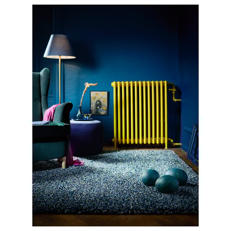 VINDUM Rug, high pile, bluegreen, 4 ' 4"x5 ' 11" IKEA