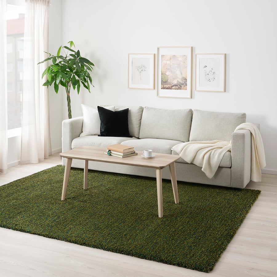 VINDUM rug, high pile, green, 6'7"x8'10" IKEA