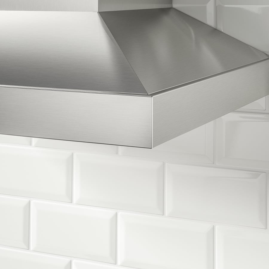 VINSTGIVANDE Wall mounted extractor hood, Stainless steel IKEA
