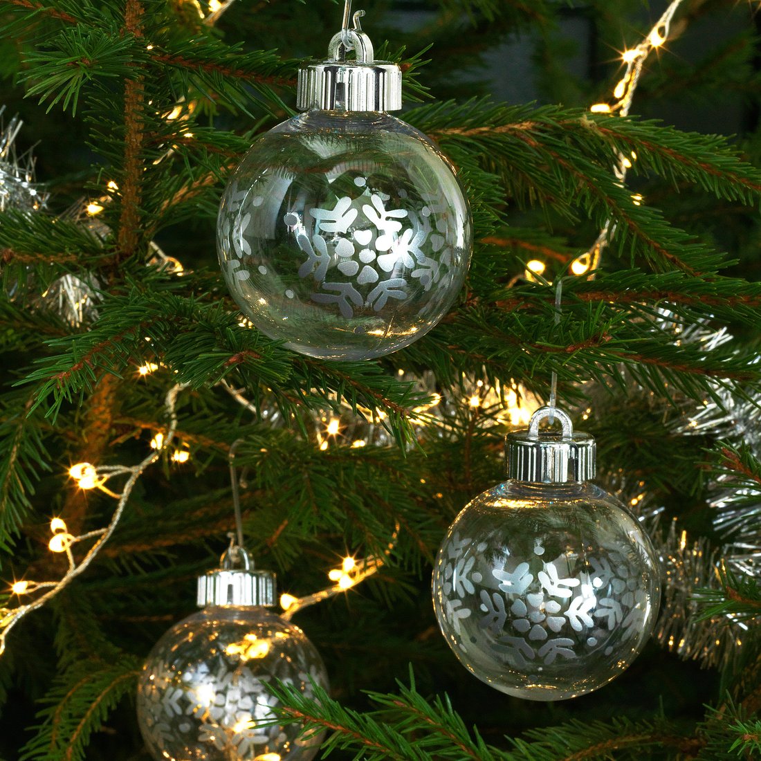 VINTER 2020 Ornament transparent/snowflake pattern IKEA